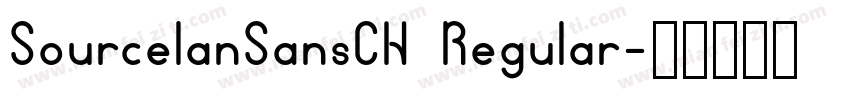 SourcelanSansCH  Regular字体转换